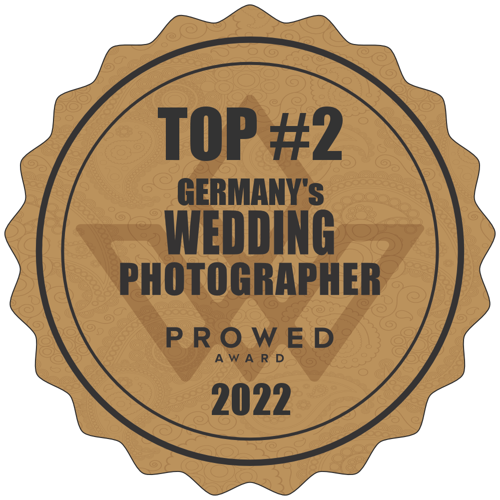 ProWed Top 2 Hochzeitsfotograf*in des Jahres Deutschland